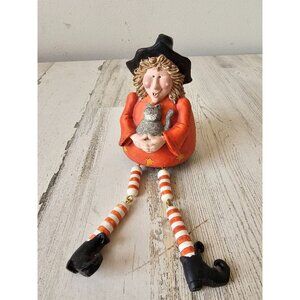 Sandi gore evans witch shelf sitter say cheese pumpkin pails Midwest Cannon fall